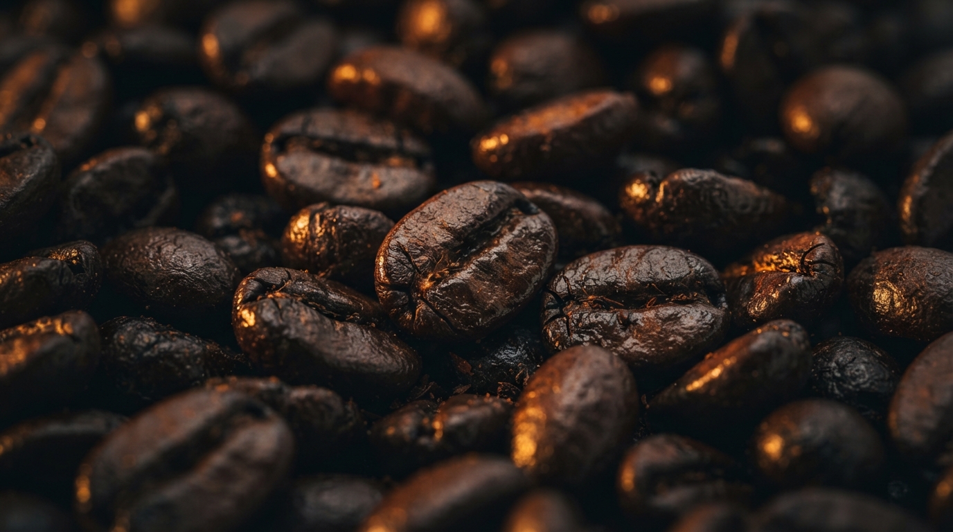 Granos de café tostado