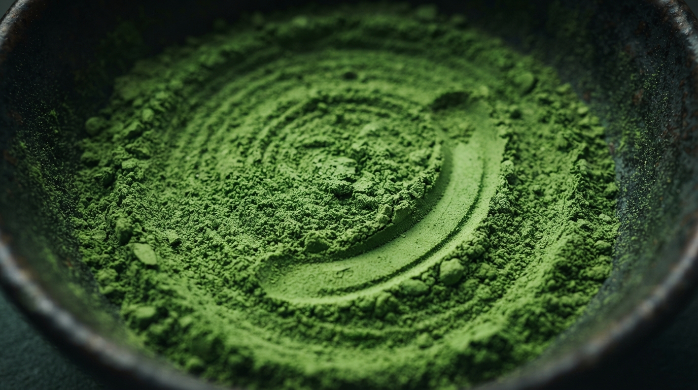 Polvo de matcha ceremonial